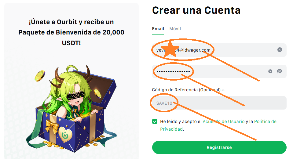 Código de Referencia Ourbit